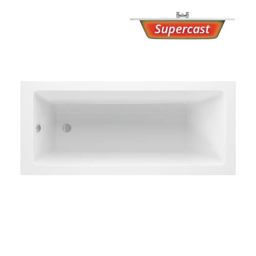 Bluci Cento Supercast Square Single Ended Bath 1700mm x 750mm
