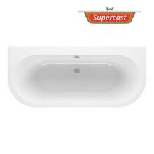 Bluci Modena Back to Wall Double Ended Supercast Bath 1700mm x 750mm