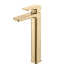 Bluci Matera Brushed Brass Tall Basin Mixer