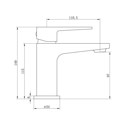 Bluci Venosa Chrome Basin Mixer