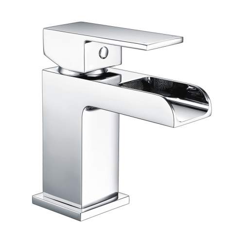 Bluci Teramo Chrome Waterfall Spout Basin Mixer