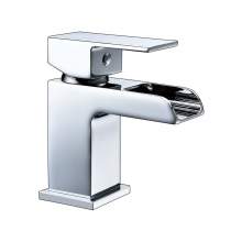 Bluci Teramo Chrome Waterfall Spout Cloakroom Basin Mixer