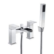 Bluci Teramo Chrome Waterfall Spout Bath Shower Mixer
