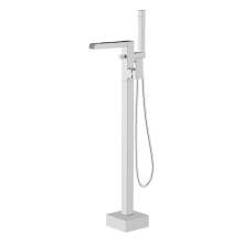 Bluci Teramo Chrome Waterfall Spout Floor Standing Bath Shower Mixer