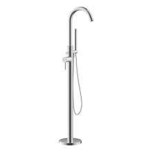 Bluci Aversa Chrome Floor Standing Bath Shower Mixer