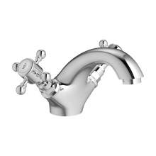 Bluci Nola Chrome Crosshead Lever Traditional Basin Mixer