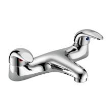 Bluci Cava Chrome Deck Mounted Twin Lever Bath Filler