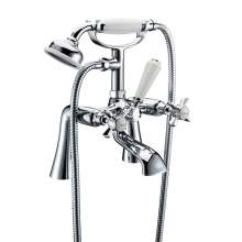 Bluci Salerno Chrome Traditional Crosshead Lever Bath Shower Mixer