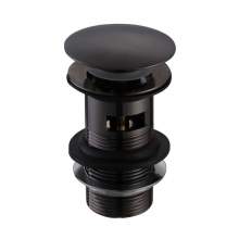 Bluci Matt Black Click Clack Slotted Basin Waste