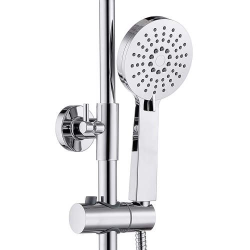 Bluci Brindisi Cool Touch Thermostatic Bar Mixer Shower with Overhead Kit