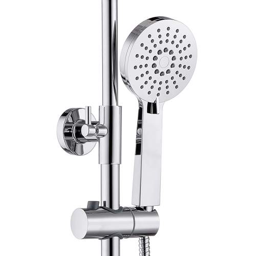 Bluci Brindisi Cool Touch Thermostatic Bar Mixer Shower with Overhead Kit