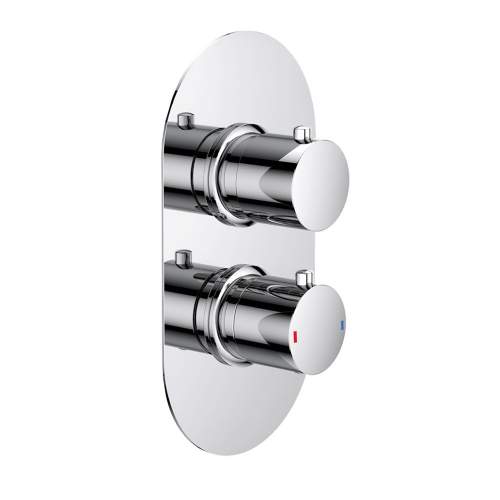 Bluci Gubbio Thermostatic Single Outlet Mixer with Riser Kit