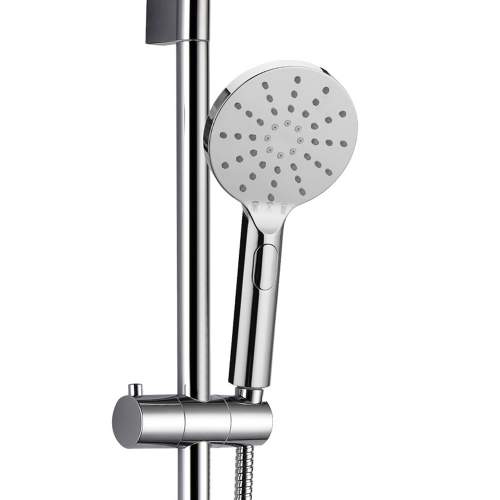 Bluci Gubbio Thermostatic Single Outlet Mixer with Riser Kit