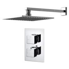 Bluci Comiso Thermostatic Single Outlet Shower Mixer and Overhead Kit