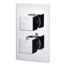 Bluci Comiso Thermostatic Single Outlet Twin Shower Valve