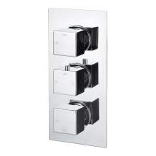 Bluci Comiso Thermostatic Two Outlet Triple Shower Valve