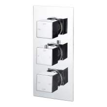 Bluci Comiso Thermostatic Three Outlet Triple Shower Valve