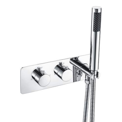 Bluci Augusto Thermostatic Two Outlet Shower Valve with Handset