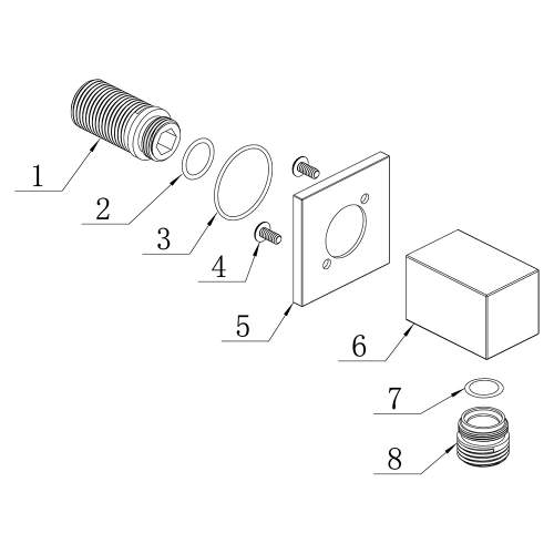 Bluci Square Wall Outlet Elbow