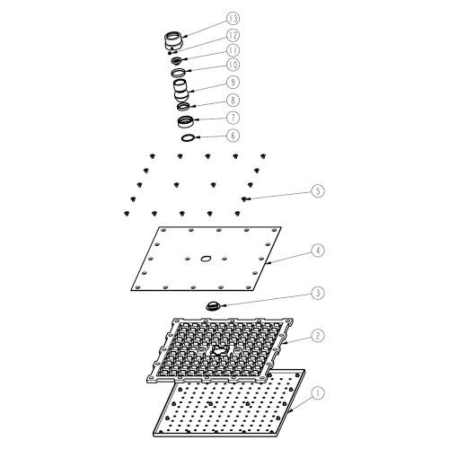 Bluci Chrome Square Showerhead