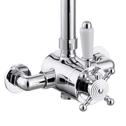 Bluci Bolsena Concentric Themostatic Shower Valve and Overhead Shower Kit