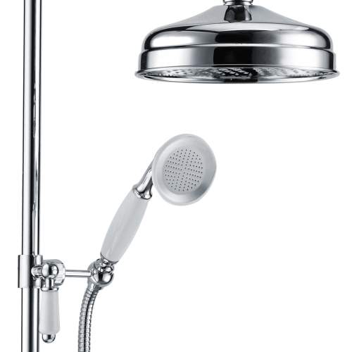 Bluci Bolsena Exposed Two Outlet Themostatic Shower Valve with Riser and Overhead Kit