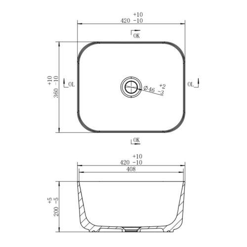 Bluci Biella Deep Bowl Washbowl
