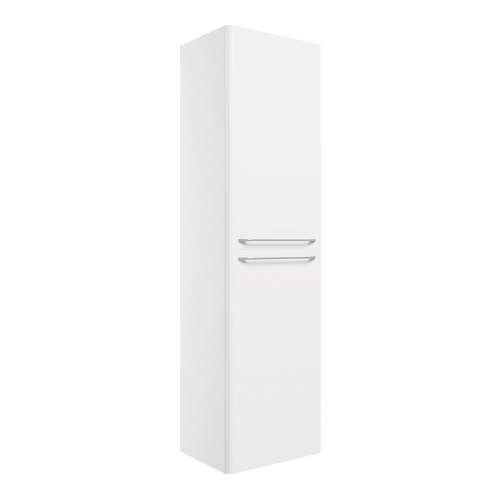 Bluci Gorizia White Gloss 454mm Wall Hung 2 Door Tall Unit