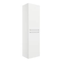 Bluci Gorizia White Gloss 454mm Wall Hung 2 Door Tall Unit