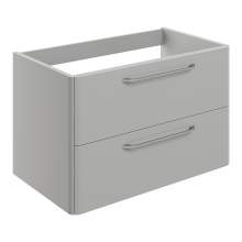 Bluci Gorizia Grey Gloss 794mm 2 Drawer Wall Hung Basin Unit