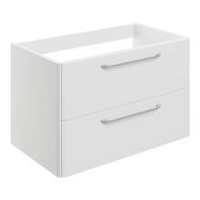 Bluci Gorizia White Gloss 794mm 2 Drawer Wall Hung Basin Unit