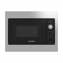 Bosch Serie 2 BFL523MS3B 38cm Built-In Black and Stainless Steel Microwave Oven
