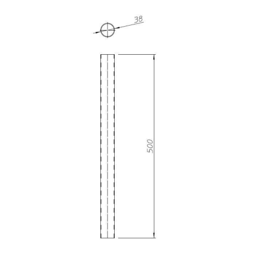 Pland 500mm Stainless Steel Cistern Connecting Pipe