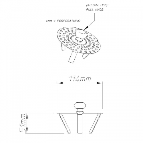 Pland Stainless Steel Waste Strainer