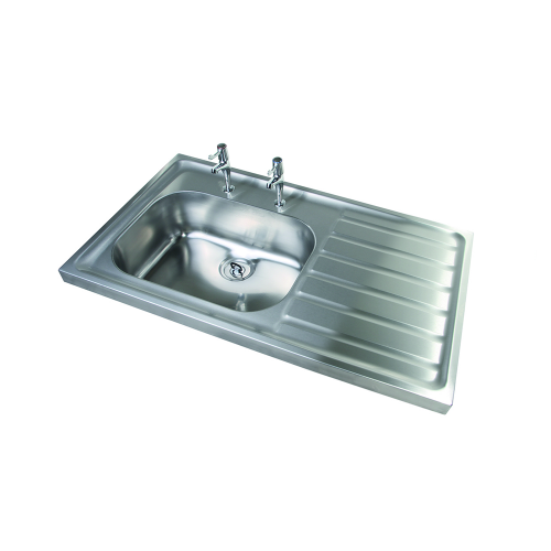 Pland Jersey HTM64 1000mm Single Bowl Sit On Sink Top