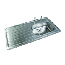 Pland Jersey HTM64 1200mm Single Bowl Sit On Sink Top