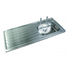 Pland Jersey HTM64 1500mm Single Bowl Sit On Sink Top