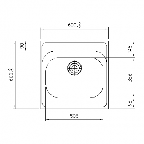 Pland Sark HTM64 Single Bowl Healthcare Sink