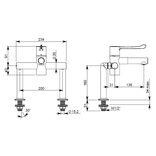 Pland Borneo Thermostatic Sequential WRAS Approved Mixer Tap