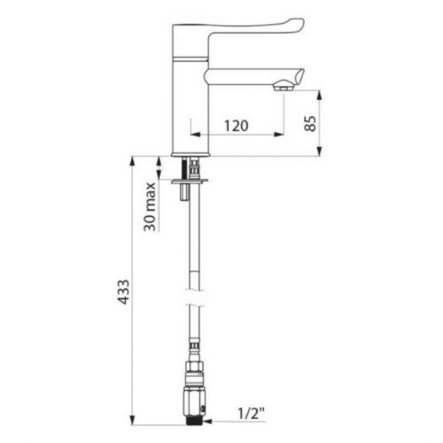 Pland Avon WRAS Approved Washbasin Tap