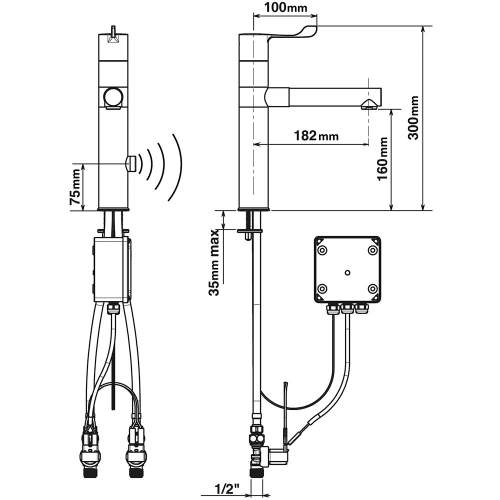 Pland Darwen WRAS Approved Electronic Sensor Tap