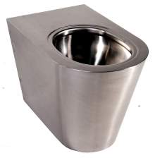 Pland Calvi 2 Back to Wall Stainless Steel Fully Shrouded WC Pan