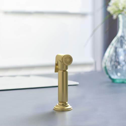 Bidbury and Co Charlbury Old English Brass Independent Pull-Out Spray