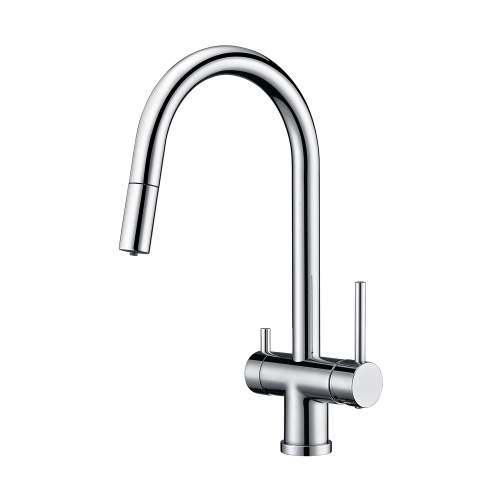 Clearwater Toledo Twin Lever Pull Out Kitchen Cold Filtered Water Tap