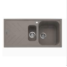 Caple Veis 150 Inset 1.5 Bowl Kitchen Sink With Drainer - Mink