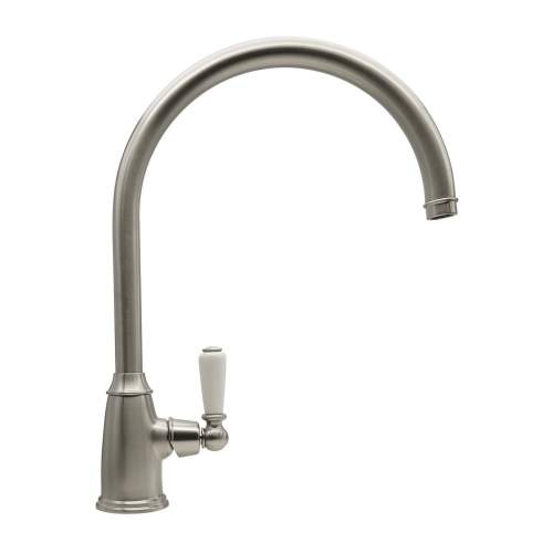 Bidbury and Co Malvern Pewter Single Lever Monobloc Tap with Porcelain Handles