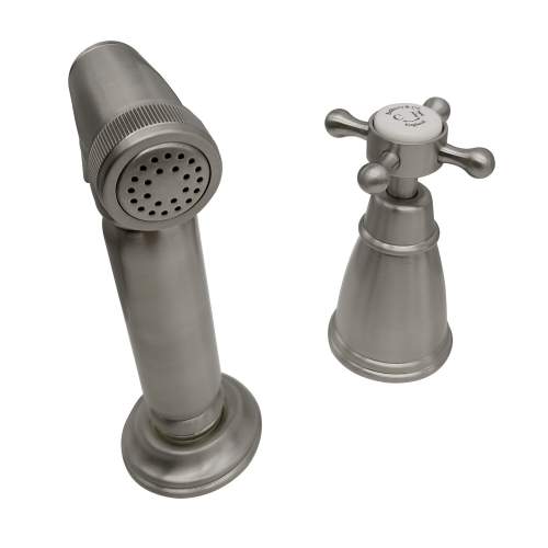 Bidbury and Co Chalford Pewter Independent Pull-Out Spray with Crosshead Handle