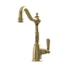 Bidbury & Co Stanton Single Lever Old English Brass Monobloc Tap with Metal Handles