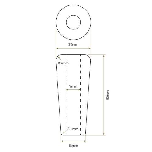 Bidbury and Co Alternative Ceramic Handle in Classic Black (Single)