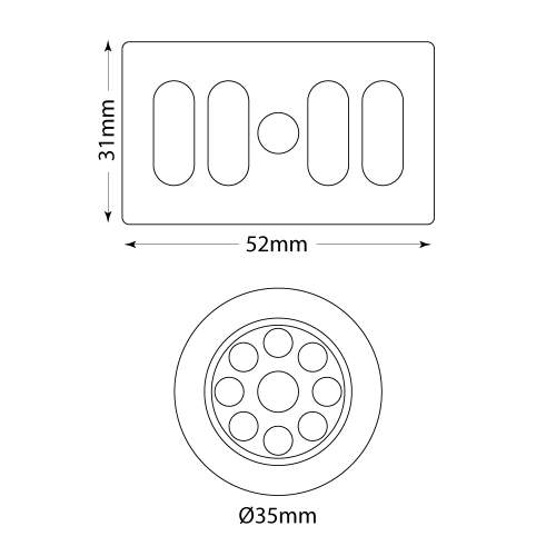 Clearwater 90mm Brushed Steel Deluxe Strainer Waste and Overflow